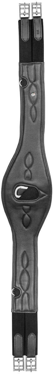 Waldhausen Comfort Ledersattelgurt, schwarz, 110cm