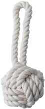 Quapas! Rope ball tug toy, natural, M, 15cm