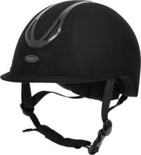 Choplin AeroVelvet Reithelm, glänzend, schwarz, L, 58-60