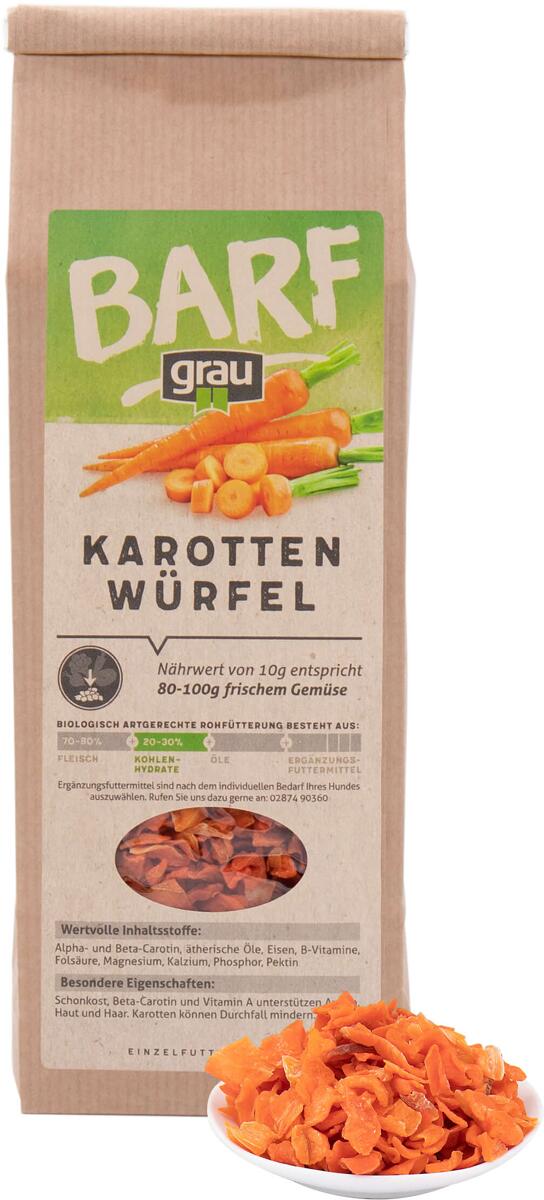 GRAU Karotten Würfel | Ergänzungsfutter | 150 g