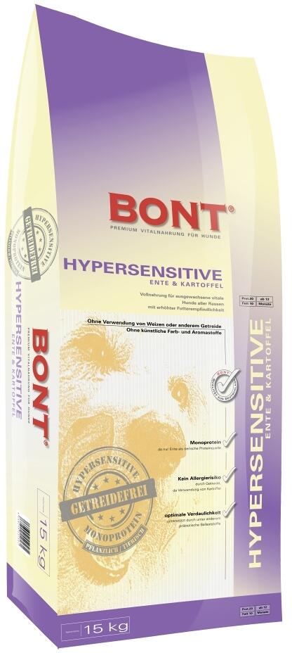 BONT Hypersensitive | mit Ente & Kartoffeln | getreidefreies Hundefutter | 15 kg