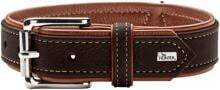 Collare HUNTER Canadian Up, nero/cognac, taglia S-M, 50 cm