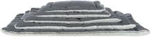 Trixie Farello, tappetino per sdraiarsi, peluche/tessuto, 90x65cm, bianco/grigio/grigio