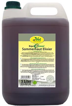cdVet EquiGreen Sommerhaut Elixier Ergänzungsfutter, 5L