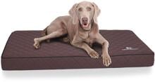 Knuffelwuff Juna orthopädische Hundematte, 78x65cm, braun