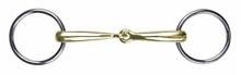 Morso da snaffle HKM, argentan, 14mm, 55/125mm