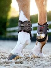 Gambali LeMieux Exo-Flex con puntale, marrone/oro, M