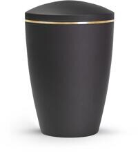 Urna per animali Völsing Lina Edition, fascia dorata spazzolata, velluto nero, 0,5 L