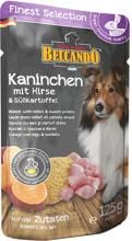 Belcando Finest Selection | Kaninchen, Hirse & Süßkartoffel | 12x 125g Frischebeutel