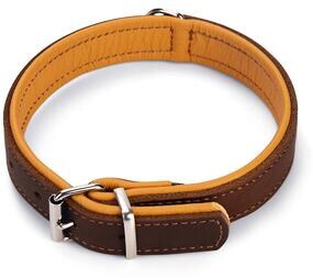 Karlie LEDER RONDO HALSBAND COGNA 42X2,4