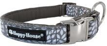 Collare Happy House Flora, nylon, bianco, L