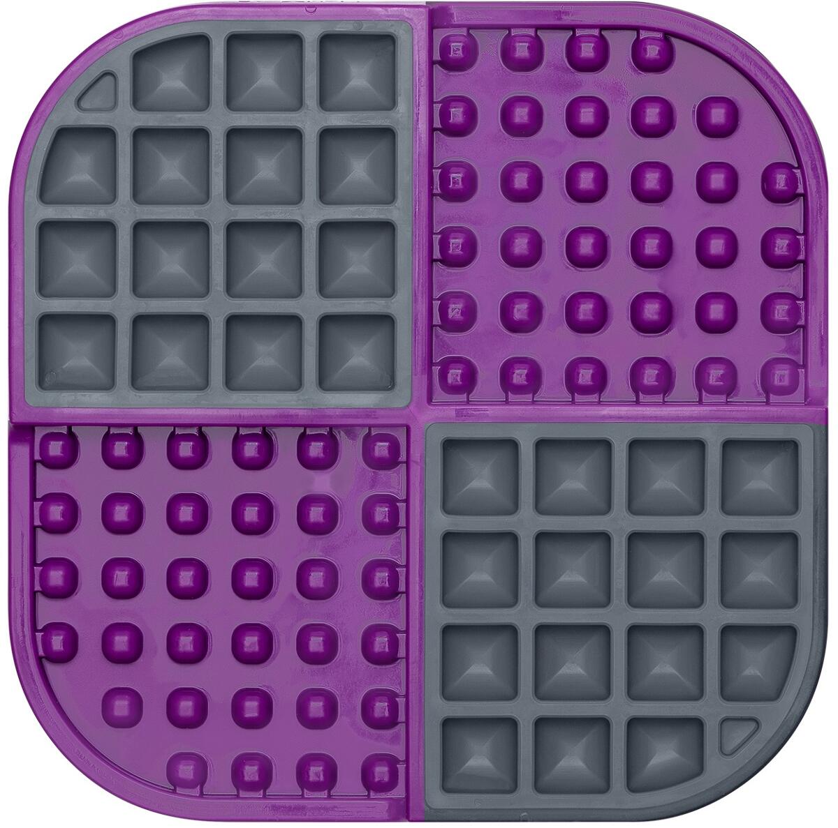 LickiMat Slomo Cat Futtermatte, 20x20cm, purple