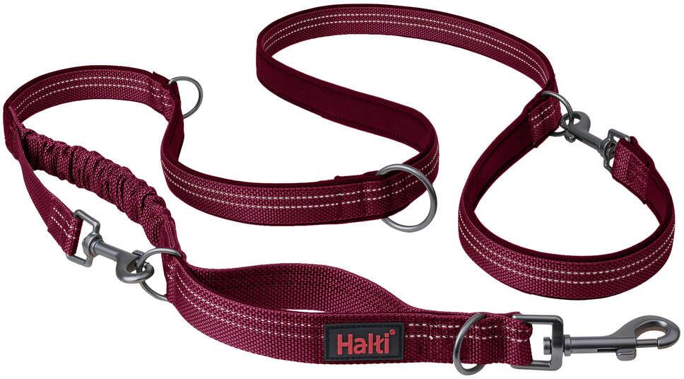Halti Anatomy Multi Lead Hundeleine, magenta, S