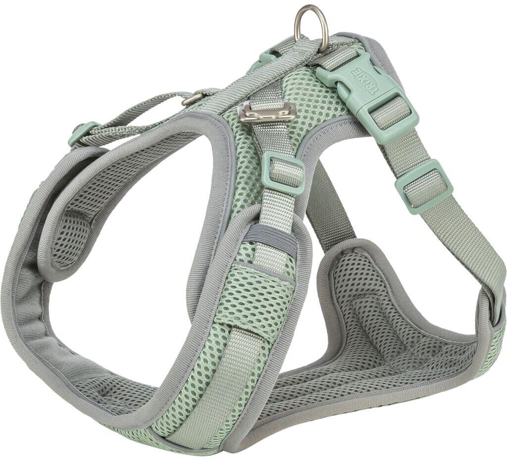 Trixie Premium FlexMesh Geschirr, wide fit, salbei, S–M, 48-69cm/20mm