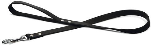 beeztees Lederleine, schwarz, 100x20cm