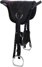 HKM Funny Horses cuscinetto da equitazione, nero, 15,5 pollici