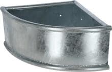 Mangiatoia triangolare KERBL, zincata a caldo