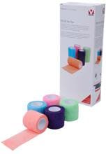 KRUUSE Vet-Flex Bandage, gemischte Farben, 5cmx4,5m, 10 Stück