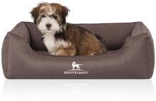 Knuffelwuff Leon orthopädisches Hundebett, 85x63cm, graubraun