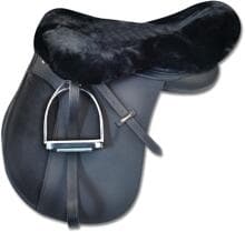 Coprisella in pelle d'agnello Waldhausen, nero
