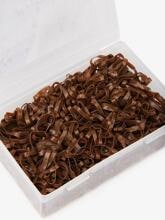 LeMieux Silicone Braiding Elastics, brown, One Size