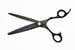 Optimum Black Titanium modelling scissors, 19cm