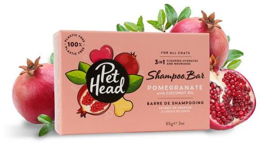 Pet Head 3-in-1 Pomegranate Hundeseife, 85g