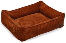 Designed by Lotte Ribbed lounger bed, terra, 80x70x22cm