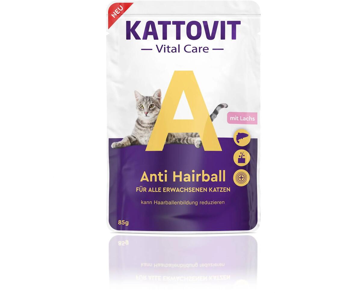 Kattovit Diet Vital Care Anti Hairball Nassfutter, 24x85g