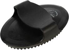 HKM Ella rubber currycomb, black, 15.7x10.4cm