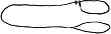 KERBL Pet nylon lead with collar, black, 125cm/6mm