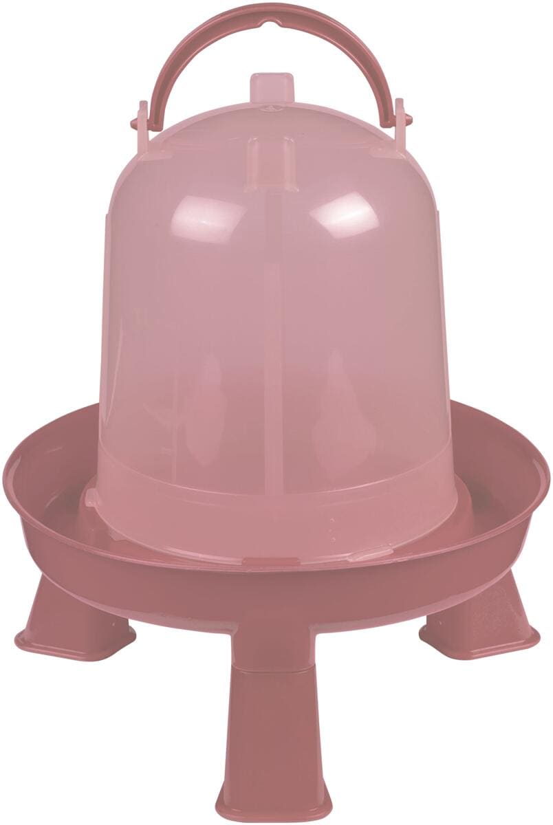KERBL Hobbyfarming Kunststoff-Tränke mit Füßen, rose, 5L