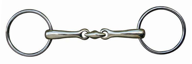 HKM Gebiss, doppelt gebrochen, Edelstahl, 20mm, 70/125