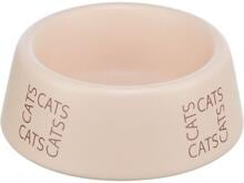 Ciotola Trixie Cats in ceramica, 0,15L/ø12cm, rosa