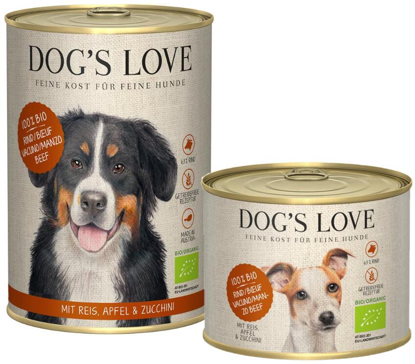 DOGS LOVE Bio Nassfutter mit Rind PetPoint Charly