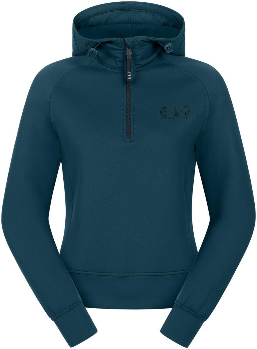 ELT Regensburg Funktions-Hoody, petrolblau, L