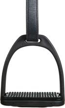Staffe in plastica HKM, nere, 1 paio
