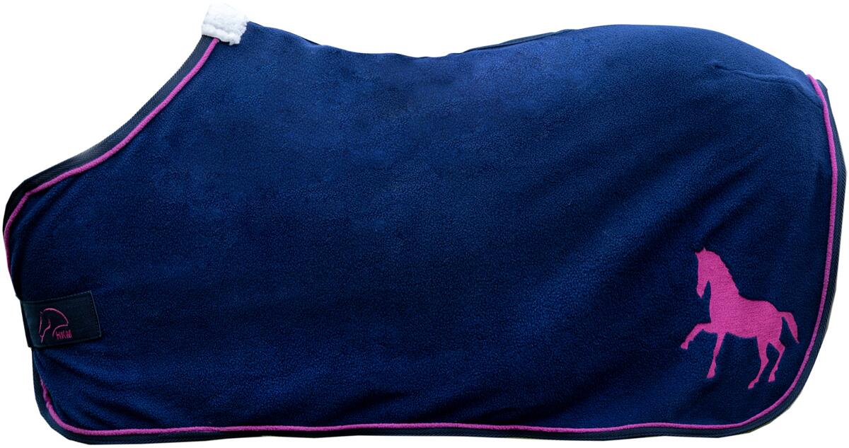 HKM Mini Abschwitzdecke, dunkelblau, 65