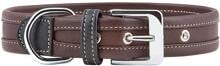 Knuffelwuff Midpines Hundehalsband, 40–47cm, 2,8cm, braun
