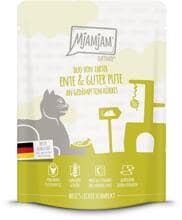 Mjamjam Quetschie DUO cibo per gatti con anatra, tacchino e zucca