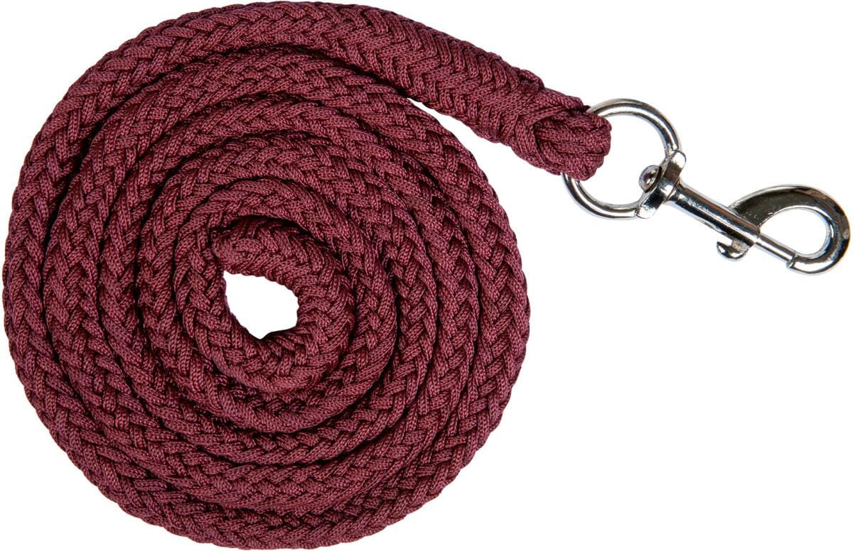 HKM Stars Strick mit Karabinerhaken, dunkelrot, 180cm