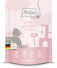 Mjamjam Quetschie Kitten Katzenfutter mit Huhn & Lachsöl
