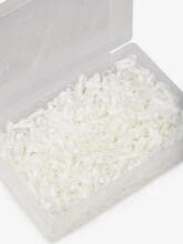 LeMieux silicone braiding elastics, white, one size