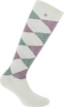 Calzini EQUITHÈME Argyle, grigio/verde, 39-41
