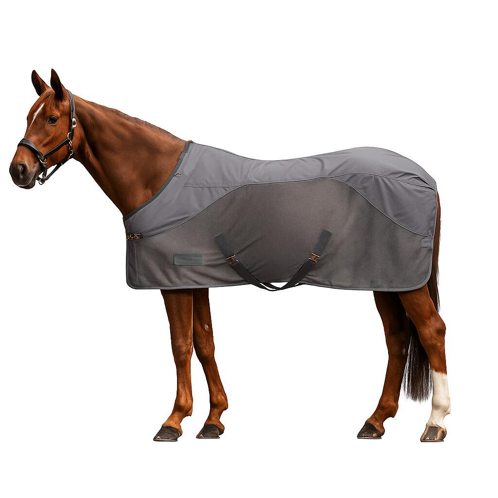 Waldhausen Comfort Regen- und Fliegendecke, grau, 115cm