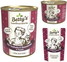 Bettys Landhausküche Cat Nassfutter mit Truthahn & Borretschöl
