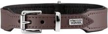 Collare HUNTER Basic, marrone/nero, taglia S-M, 42 cm