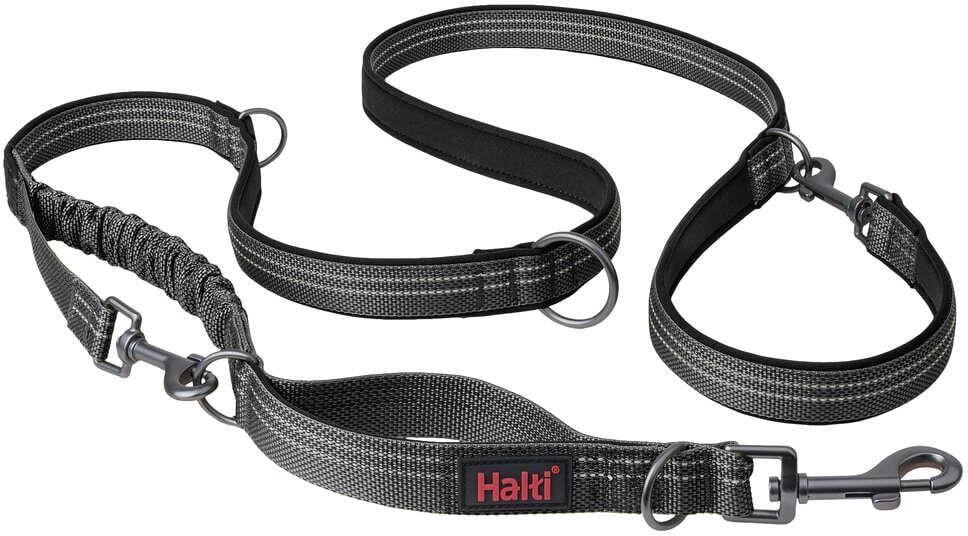 Halti Anatomy Multi Lead Hundeleine, grau, L