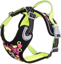 Hurtta Weekend Warrior Neon Hundegeschirr, neon licorice