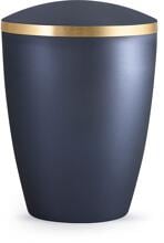 Urna per animali Völsing Elegance Edition, fascia dorata spazzolata, madreperla blu notte, 0,5 L